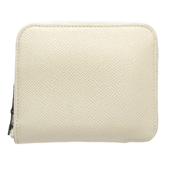 HERMES Hermes Wallet/Coin Case Azap Compact Silk In Coin Purse Veau Epsom x C... - Picture 1 of 10
